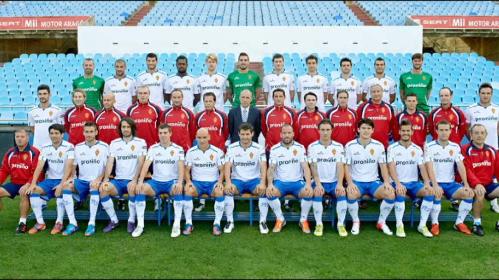 Foto oficial del Real Zaragoza para la temporada 2012-2013