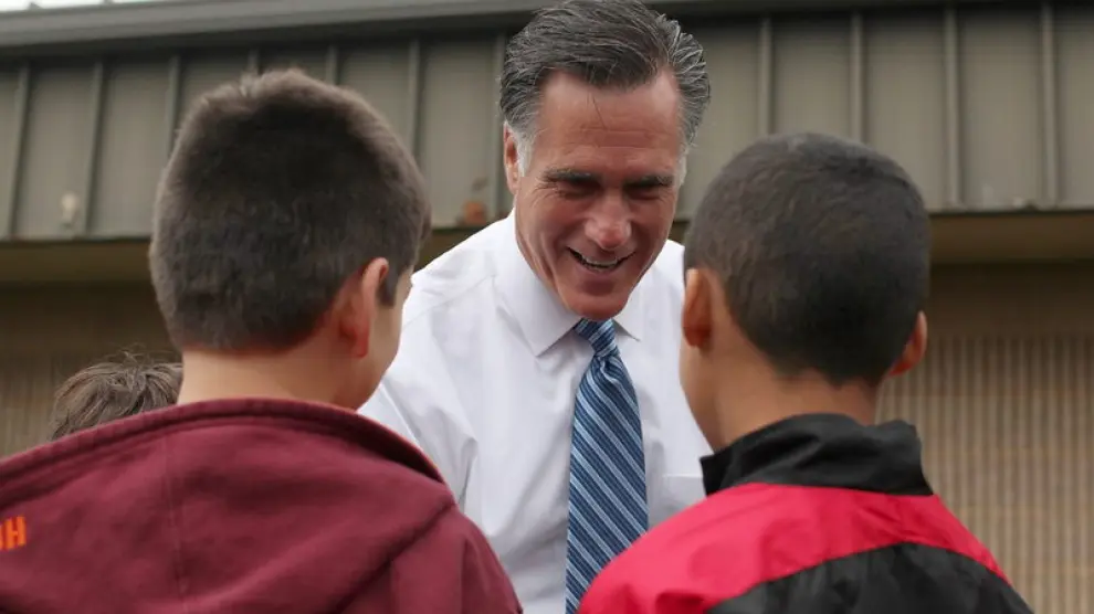 Romney, durante su discurso en Virginia.