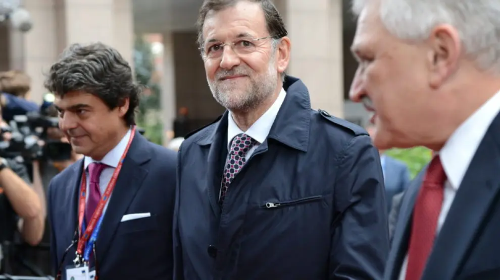 Mariano Rajoy a su llegada a la cumbre
