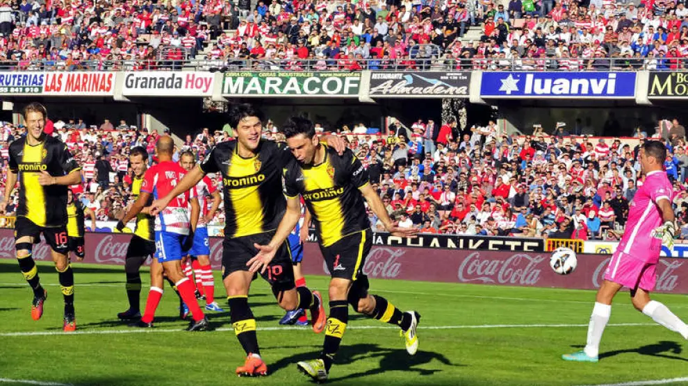 Las mejores imágenes del partido Granada - Real Zaragoza