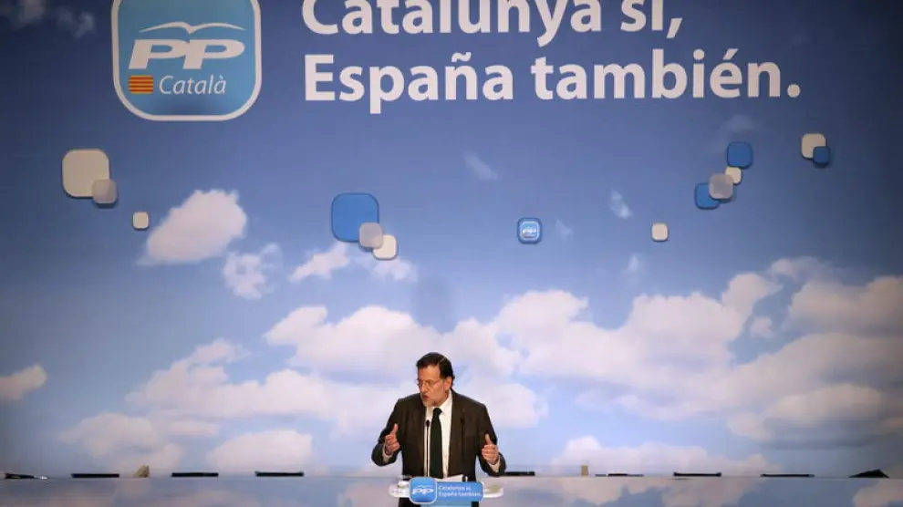 Rajoy, durante el mitin en Tarragona