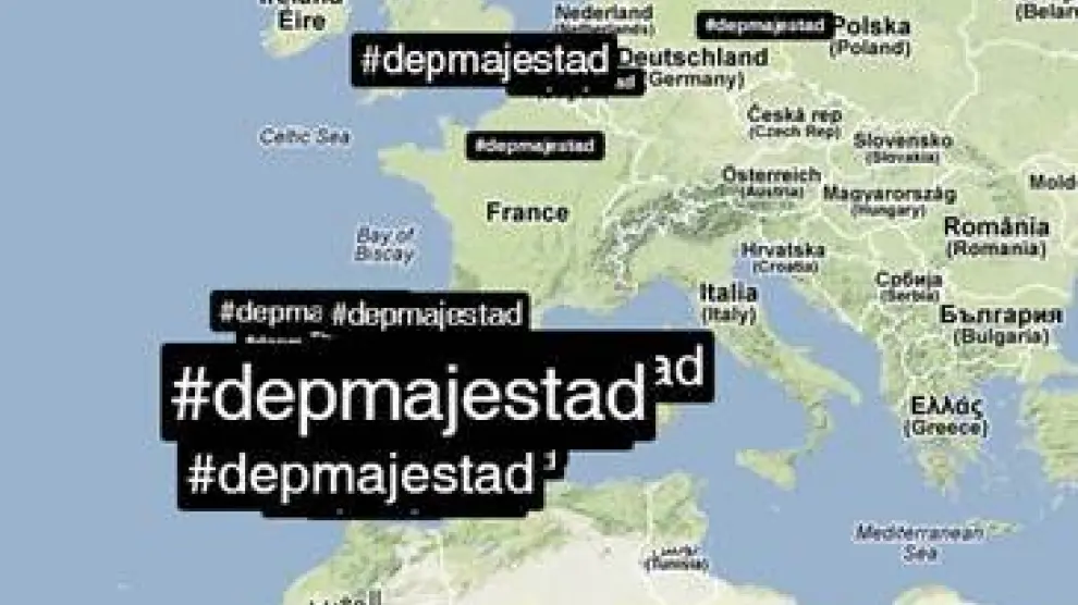 #DEPMajestad era tendencia en toda España el martes por la mañana