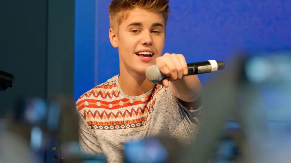 El cantante Justin Bieber, durante un concierto.