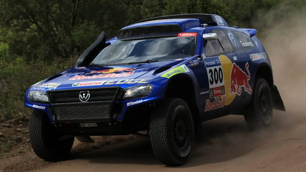 El vehículo de Carlos Sáinz, durante la pasada edición del Dakar