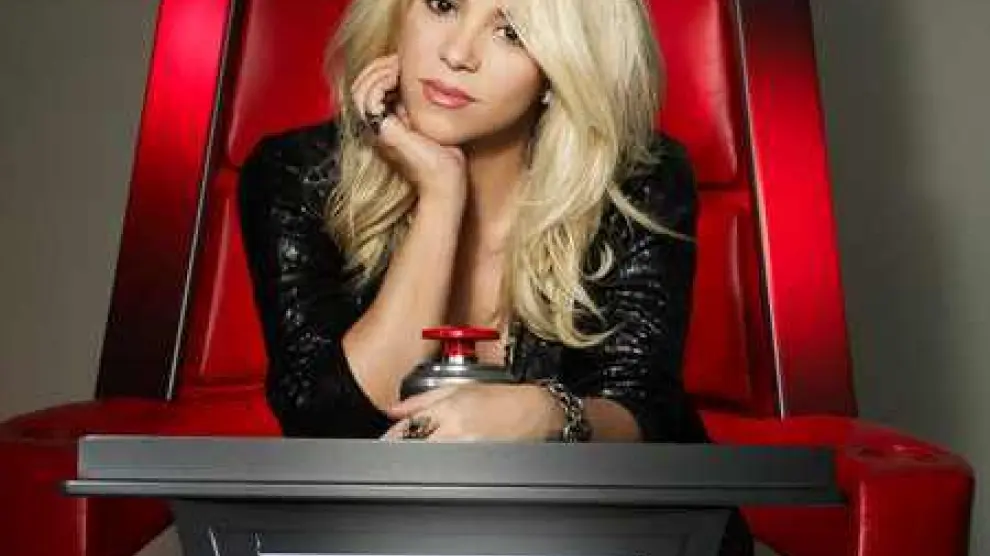Shakira en su 'silla' en 'The Voice'