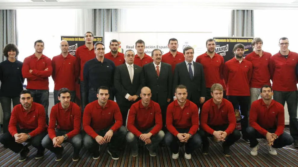 Presentación de la selección española que disputará el Campeonato del Mundo de Balonmano.