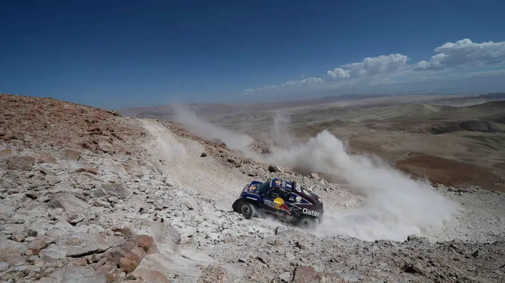 Carlos Sainz durante una etapa del Rally Dakar