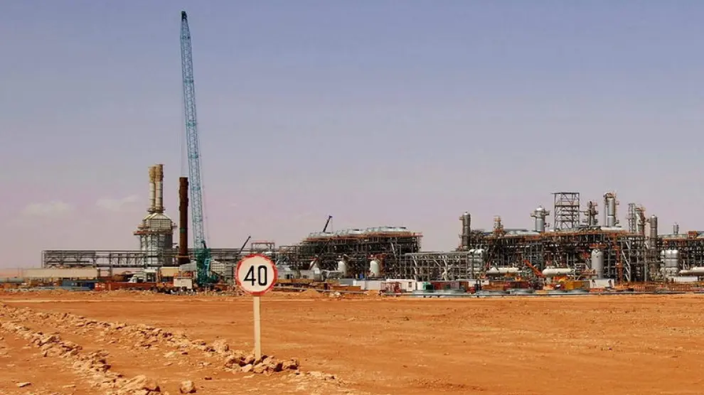 Planta de gas en Argel, donde permanecen secuestrados al menos 40 extranjeros.