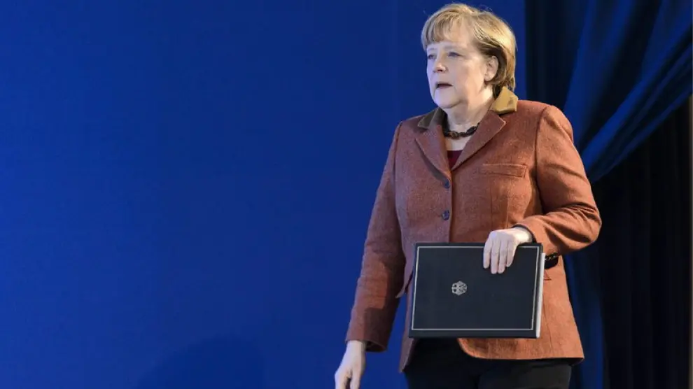 Angela Merkel en Davos