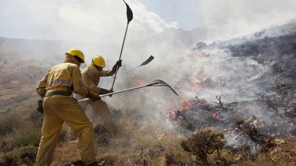 El incendio del Mocayo, entre Calcena y Trasobares, quemó 3.500 hectáreas en cinco días