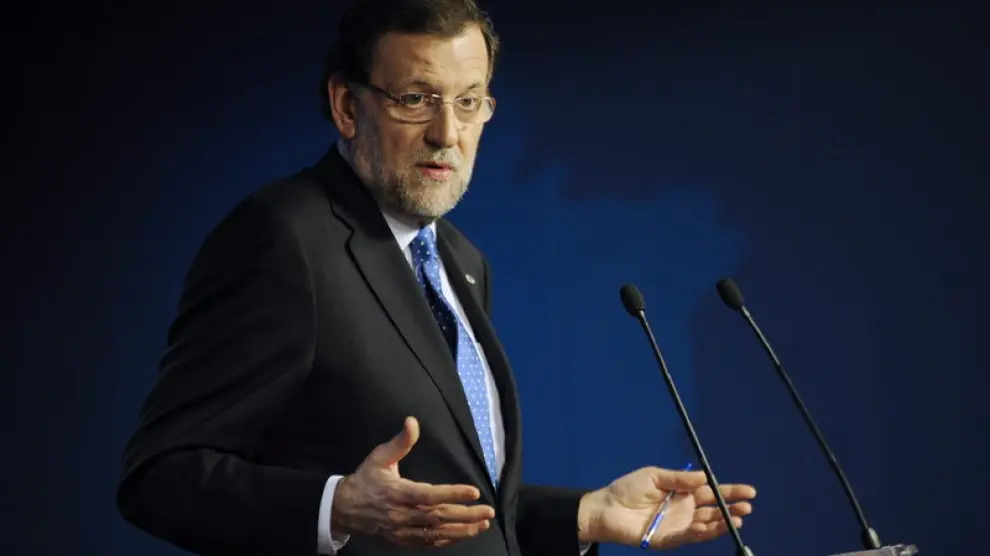 El presidente Mariano Rajoy, en rueda de prensa este viernes.
