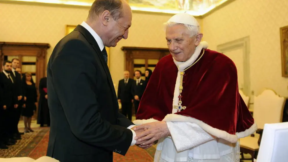 Benedicto XVI recibe el presidente de Rumanía