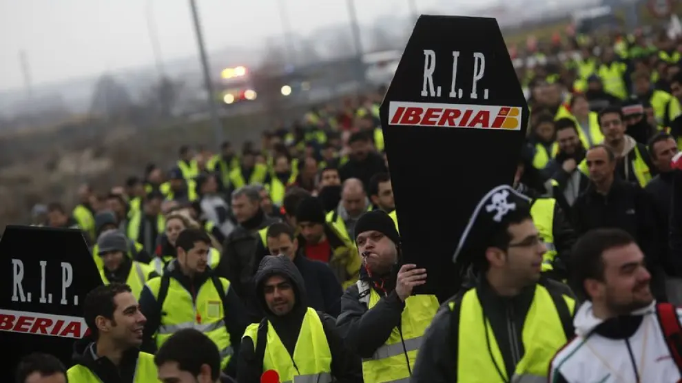 Huelga de trabajadores de Iberia