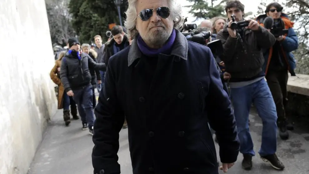 El líder de la llamada "antipolítica", Beppe Grillo.