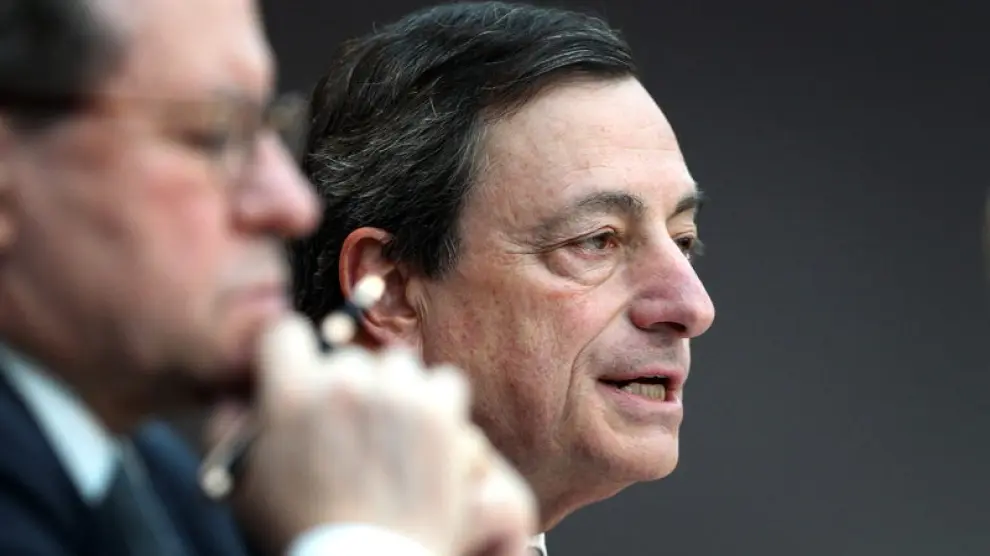 Draghi, en rueda de prensa