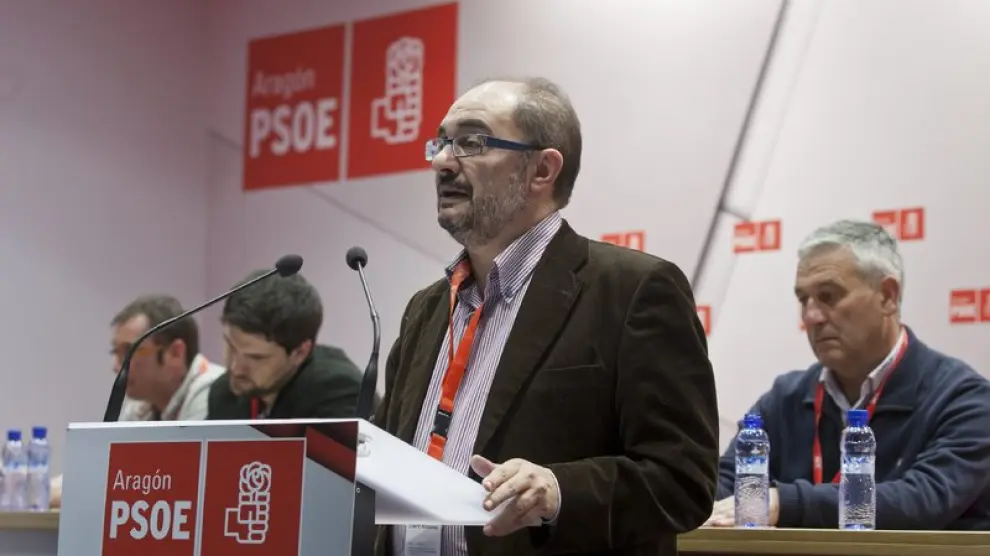 Javier Lambán, secretario general del PSOE-Aragón