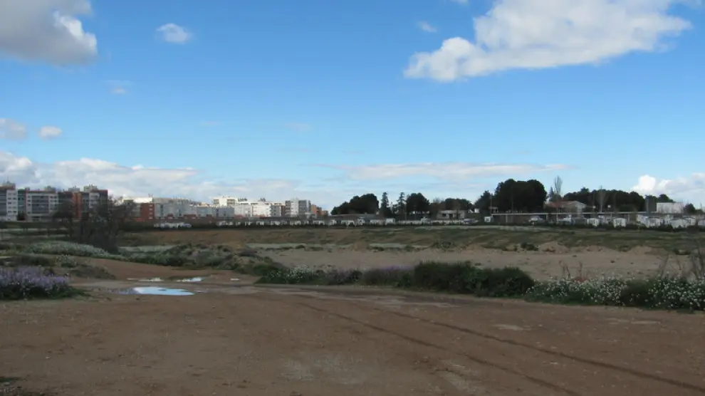 Terreno en Zaragoza donde irán los huertos de Casablanca
