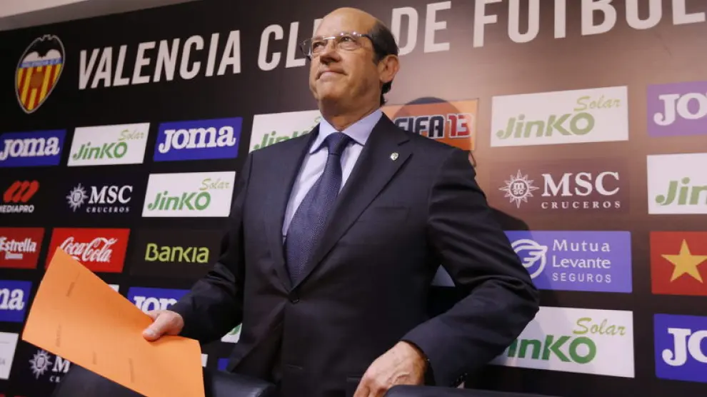 El hasta ahora presidente del Valencia, Manuel Llorente.