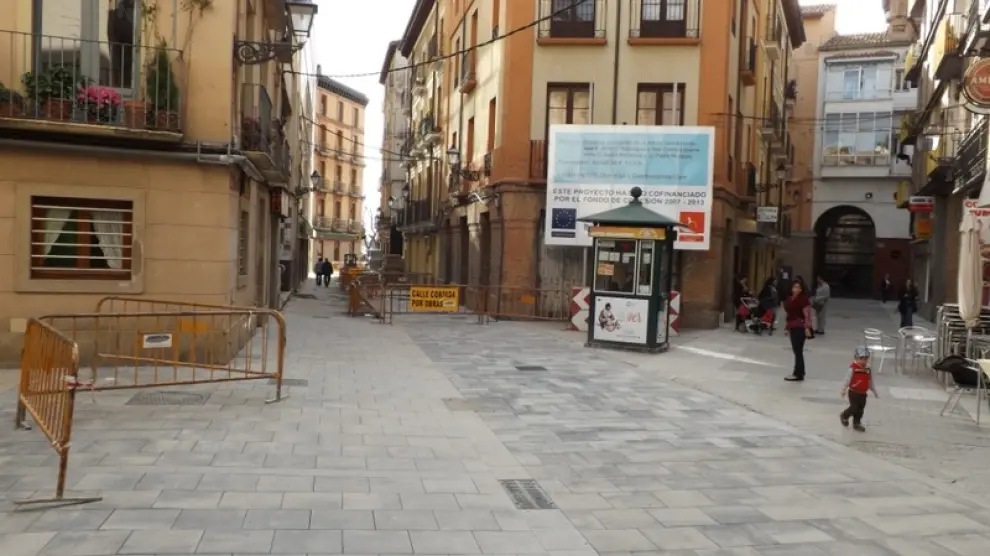 La calle de San Orencio de Huesca, ya peatonalizada