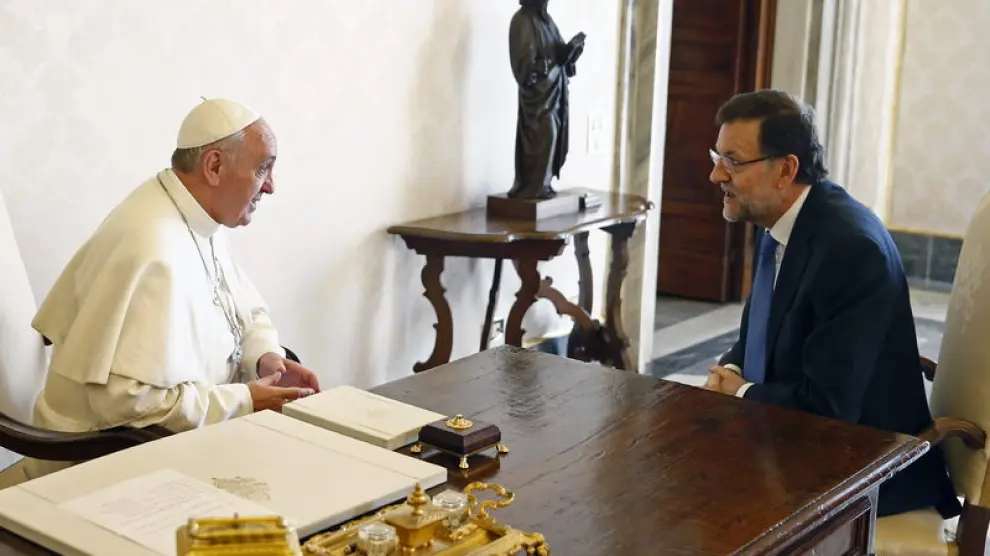 El Pontífice recibió a Rajoy en el Vaticano