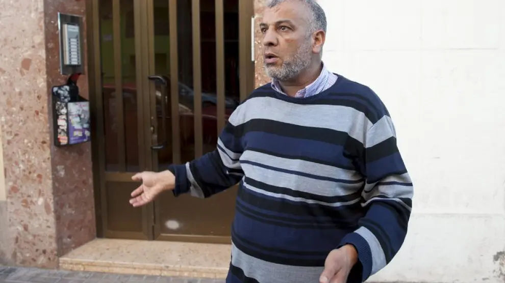 Kadur Mediouni, padre del detenido en Zaragoza por un presunto delito de terrorismo.