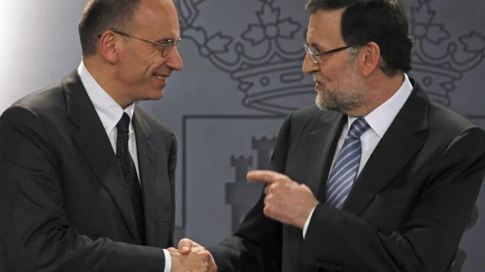 Rueda de prensa conjunta de Rajoy y Letta