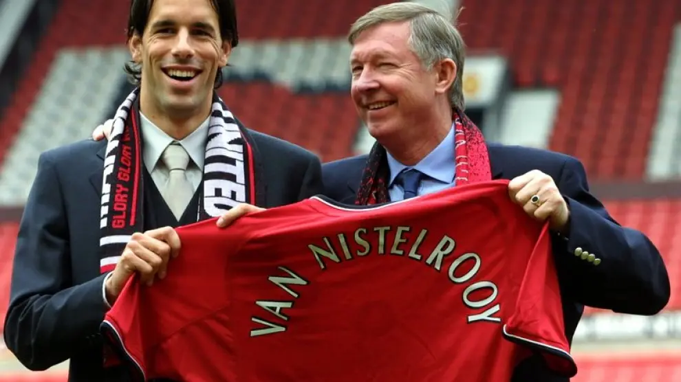 Ferguson junto a Van Nistelrooy
