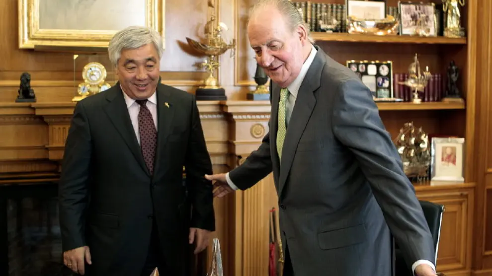 El Rey recibe al ministro de Exteriores de Kazajistán