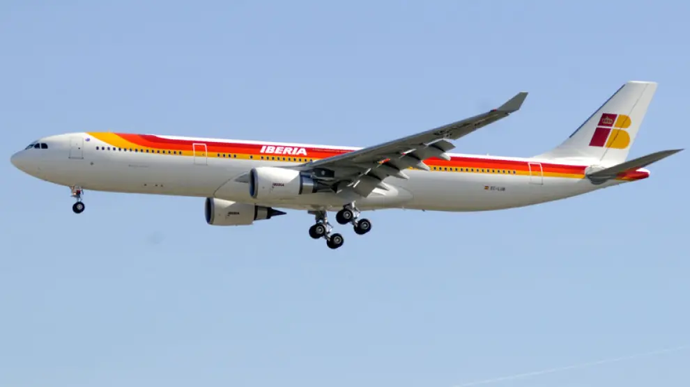 Avión de la compañía Iberia. Imagen de archivo.