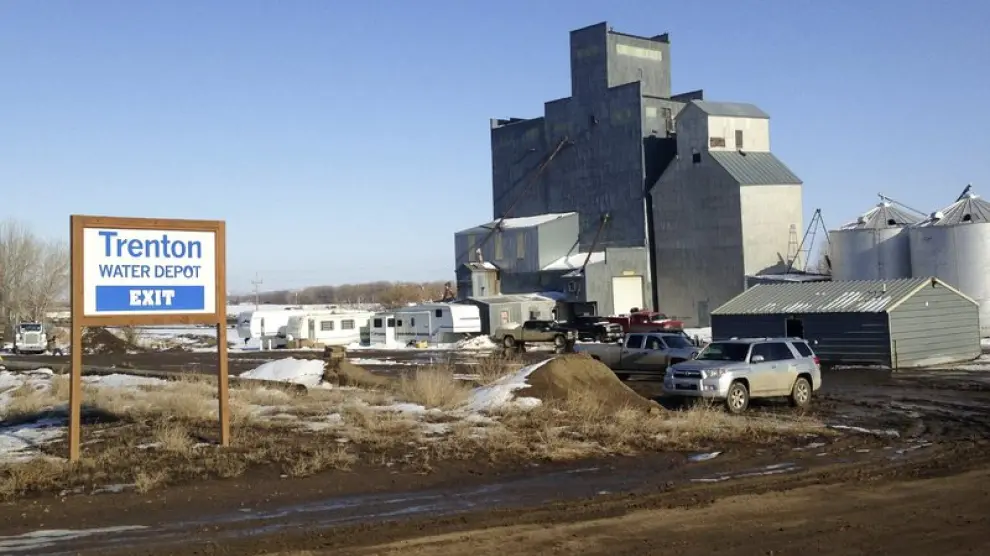 Zona de extracción por 'fracking' en Dakota del Norte (EE.UU.)