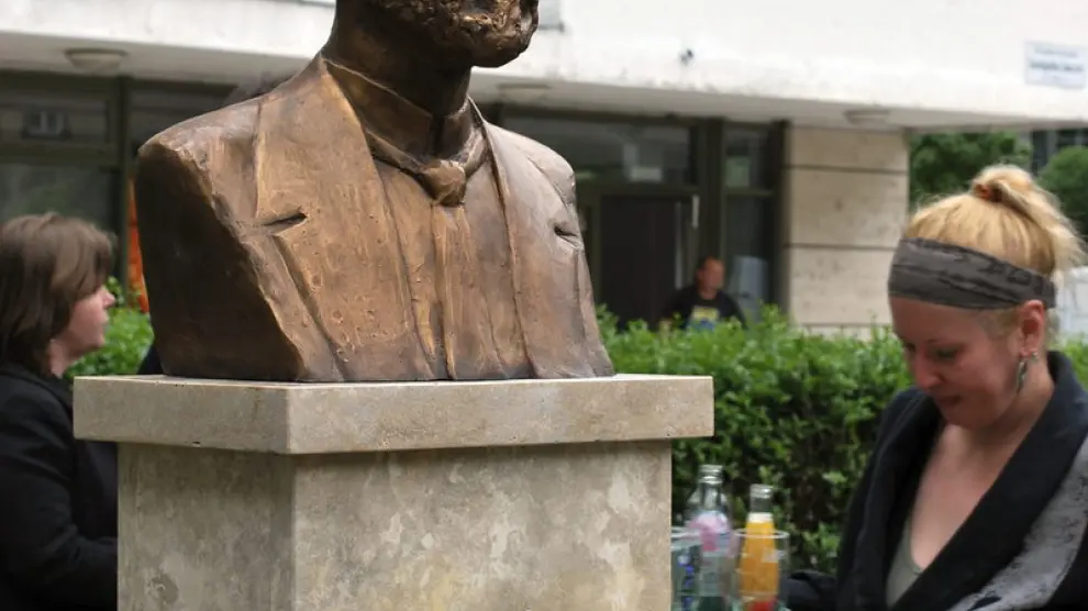 El busto de Ramón y Cajal en Budapest