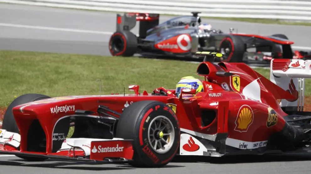 Alonso quedó en segundo puesto detrás de Vettel.