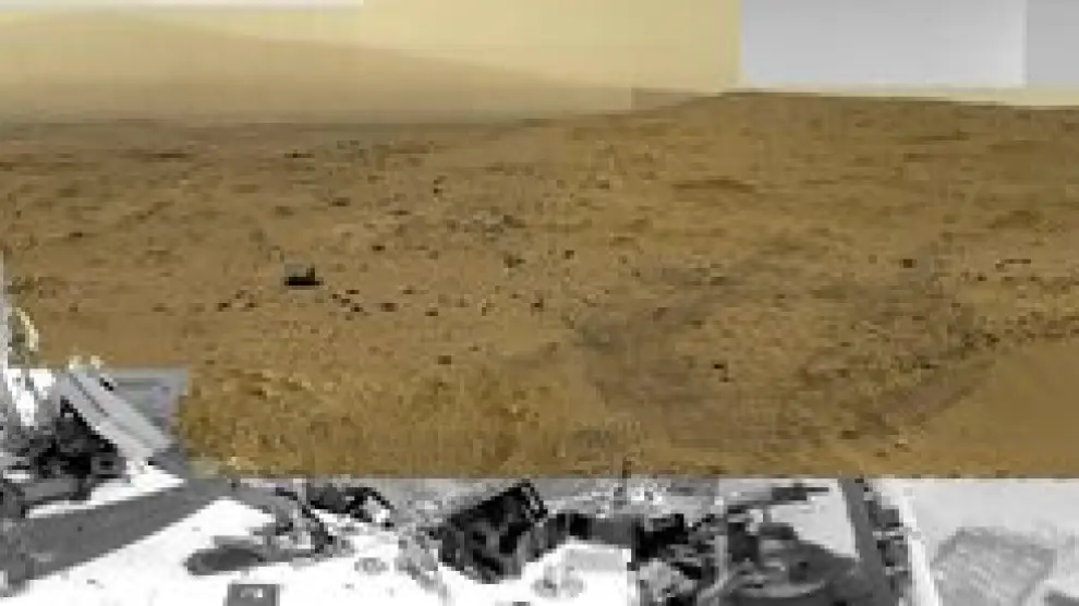 Imagen de Marte captada por el Curiosity