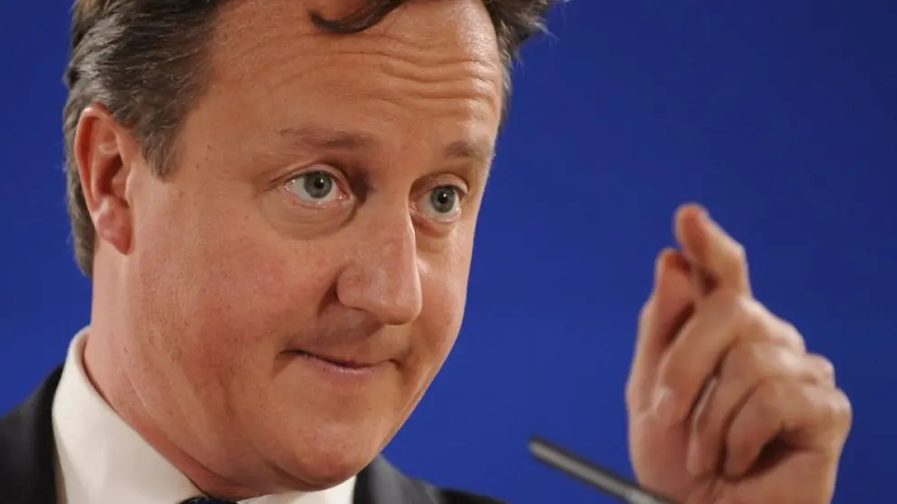 David Cameron en la cumbre europea