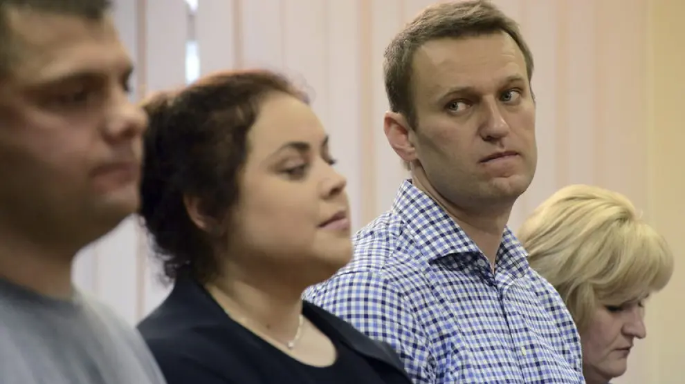 Navalni, durante un juicio