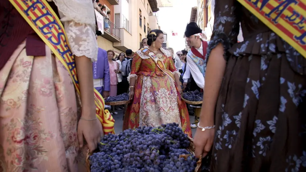 La Fiesta de la Vendimia en Cariñena en años anteriores.