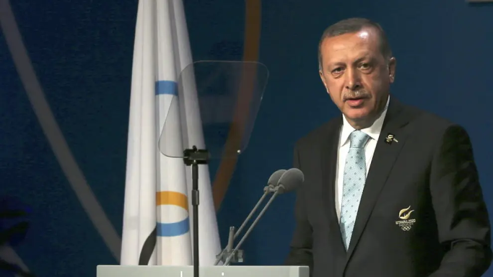 El primer ministro turco en la presentación de Estambul