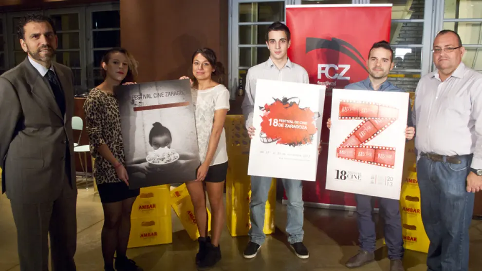 Carteles finalistas para promocionar el Festival de Cine de Zaragoza
