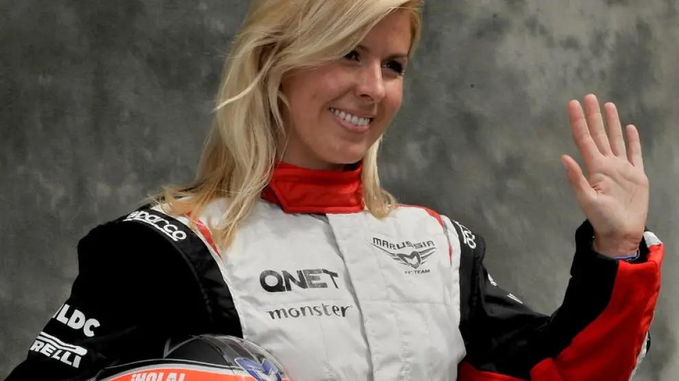 María de Villota fotografiada en su etapa como piloto de Fórmula 1