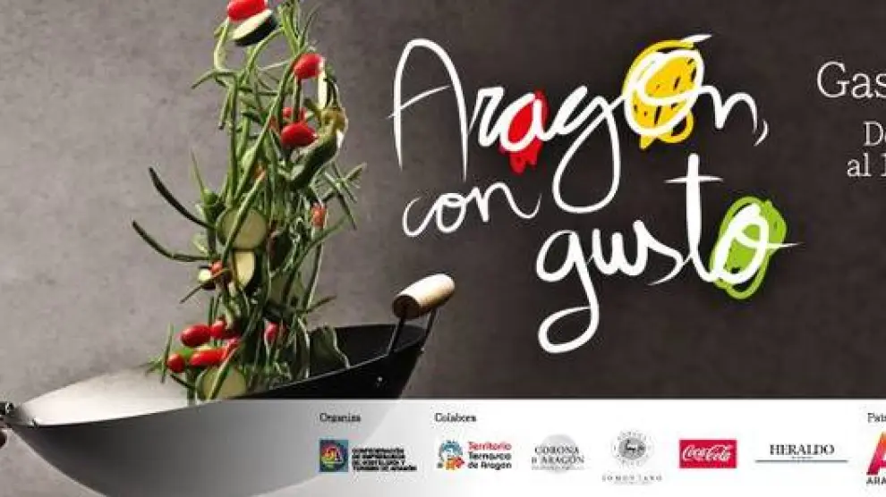 Cartel del Festival Gastronómico 'Aragón con Gusto'