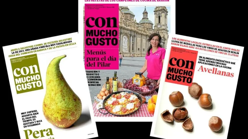 Varias portadas recientes del suplemento de gastronomía Con Mucho Gusto