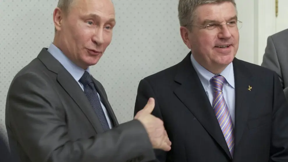 El presidente ruso y el del Comité Olímpico