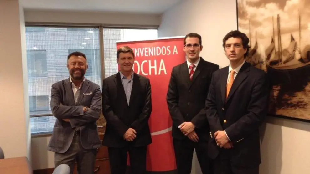 Renato Scaffidi, director de Touroperación de Cocha; Sergio Purcell, gerente de Cocha; Sergio López, director general de Hiberus y Mario Fuenzalida.