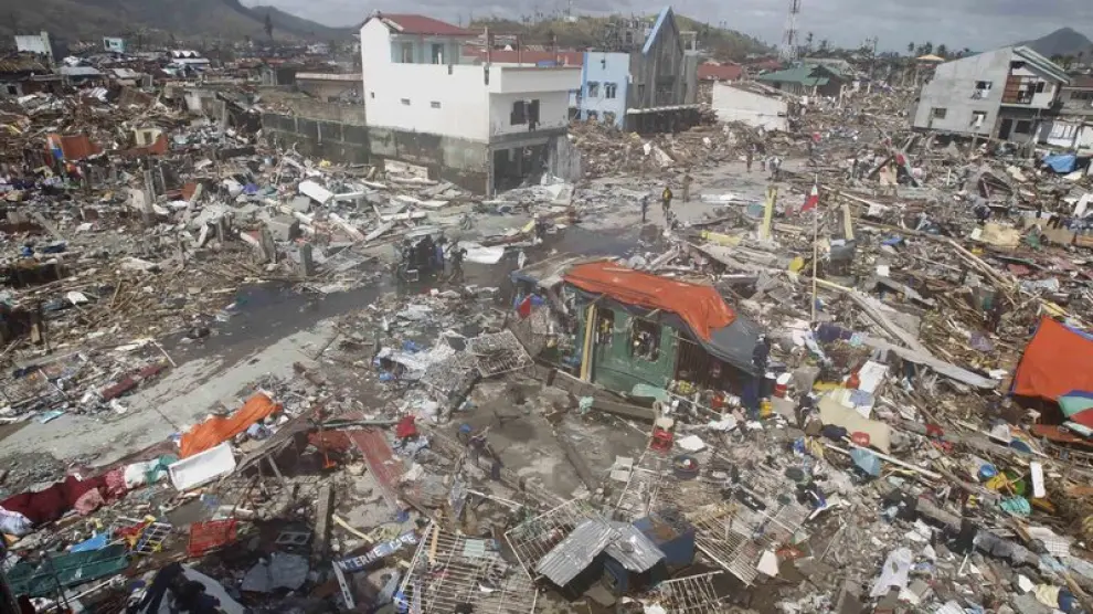 Imágenes de la ciudad más afectada por el Tifón