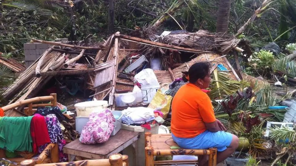 Miles de personas han perdido sus casas en Filipinas.