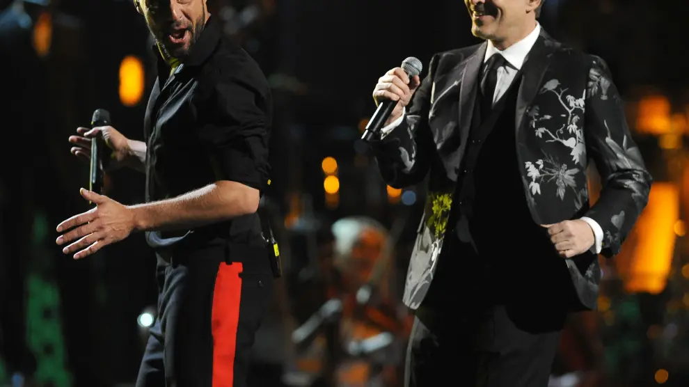 Ricky Martin y Miguel Bosé actuaron en la gala