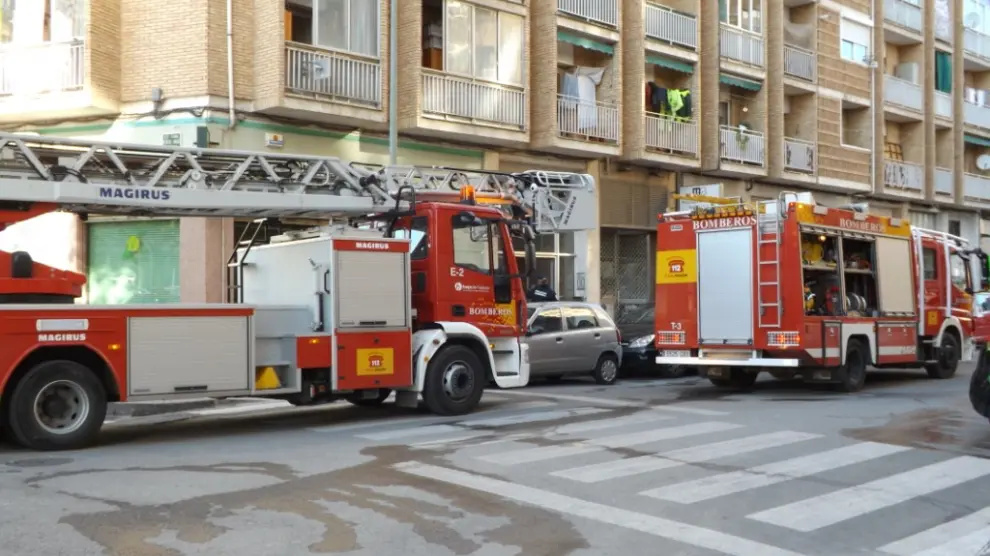 Imagen del incendio en la calle Manuel Ángel Ferrer