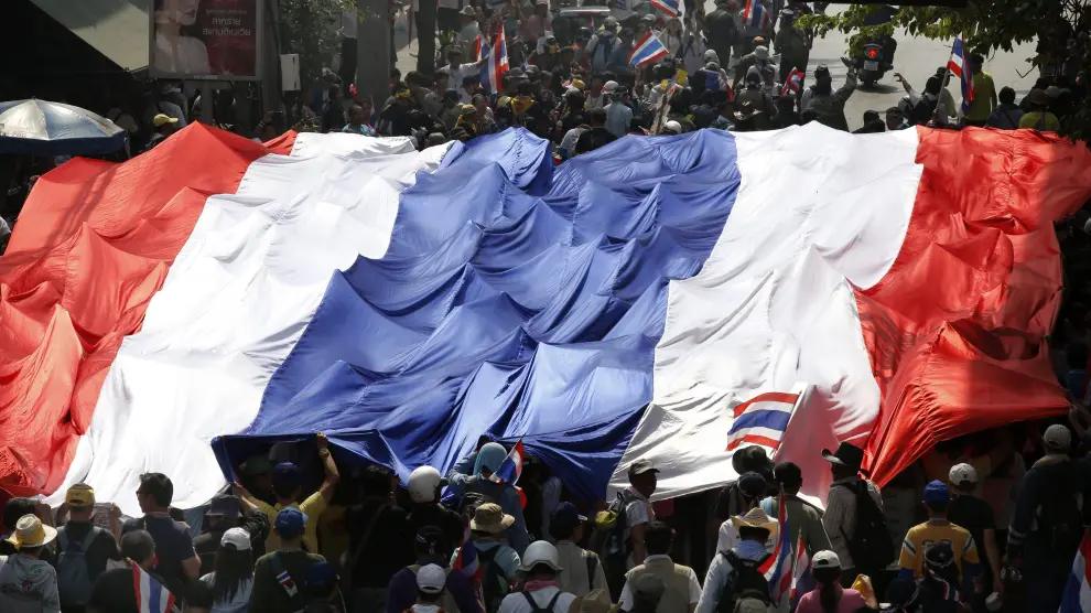 Las protestas continúan en las calles de Tailandia.