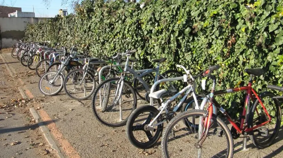 Bicicletas en el depósito municipal