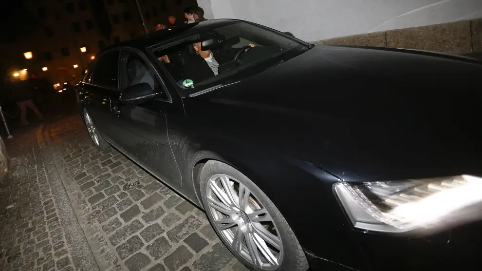 En este coche, presuntamente, ha viajado Lewandowski a Múnich para pasar el reconocimiento médico